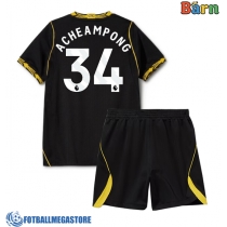 Fotballdrakt Barn Chelsea Josh Acheampong #34 Bortedraktsett 2026-27 Kortermet (+ Korte bukser)